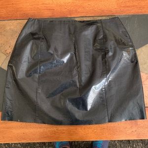 Leather miniskirt EUC
